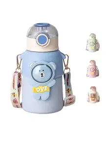 JOYFILLS Pack of 1 Blue Stainless Steel Water Bottle