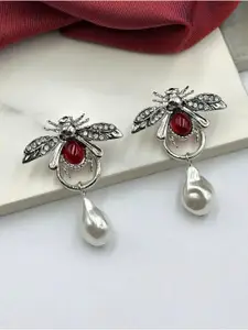 AVANT-GARDE PARIS Sterling Silver Bee Shaped Drop Earrings