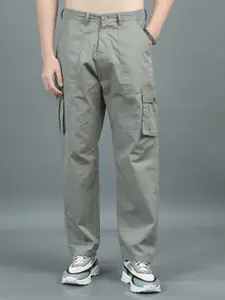 PAUL STREET Men Relaxed Fit Cargos Trousers