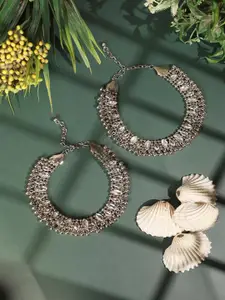 Bhana Fashion Silver-Plated Anklet