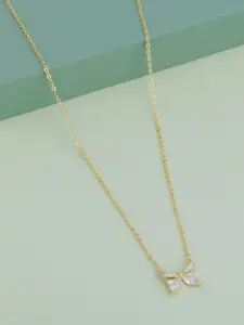 Kushal's Fashion Jewellery Copper Gold-Plated Necklace