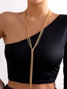 StyleCast Brass Gold-Plated Necklace