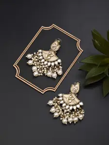 Anvik Gold-Plated Mother of Pearl Classic Chandbalis Earrings
