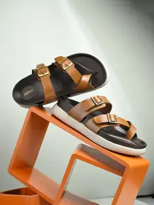 ASTEROID Brknstck Men Slip-On Flatforms with Buckles