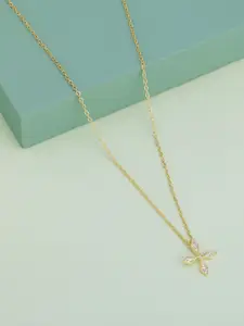 Kushal's Fashion Jewellery Copper Gold-Plated Necklace