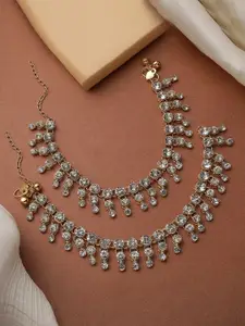 Bhana Fashion Gold-Plated Anklet