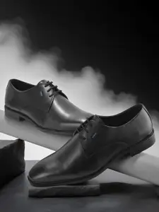 Woodland Men Lace-Up Formal Derby Shoes