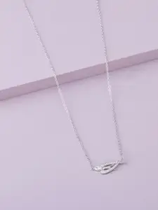 Kushal's Fashion Jewellery Copper Rhodium-Plated Necklace