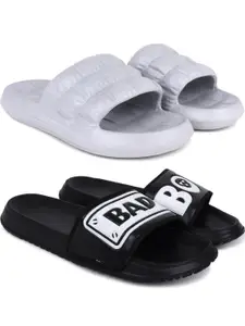 Pampy Angel Men Set of 2 Printed Rubber Sliders