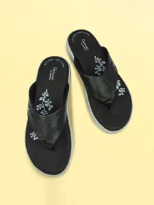 Ajanta Printed Slip-OnOpen Toe Flats