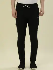 Albion By CnM Men Pure Cotton Mid-Rise Track Pants