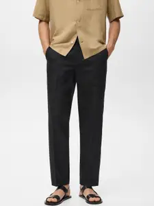 MANGO MAN Mid-Rise Straight Fit Trousers