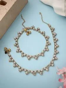 Bhana Fashion Gold-Plated Anklet