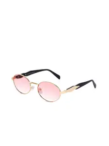 DressBerry Women Oval UV Protected Lens Sunglasses Oval Prada Gold Pink