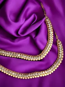 Bhana Fashion Gold-Plated Anklet