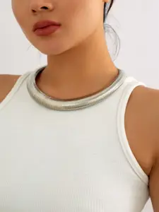 StyleCast Silver Silver-Plated Necklace