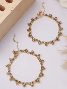Bhana Fashion Gold-Plated Anklet