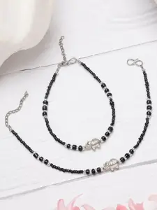 Bhana Fashion Silver-Plated Anklet