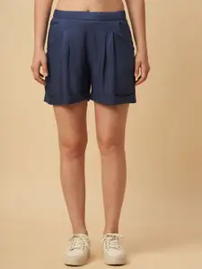 Chemistry Women Mid-Rise Regular Fit Pleated Shorts