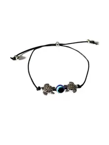 gurjari jewellers gurjari Dalicate Tartoise Evil eye Oxidised Beads charm Bracelet