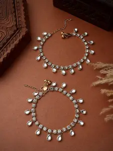 Bhana Fashion Gold-Plated Anklet