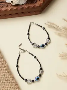 Bhana Fashion Silver-Plated Anklet