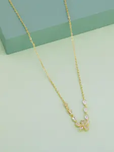 Kushal's Fashion Jewellery Copper Gold-Plated Necklace