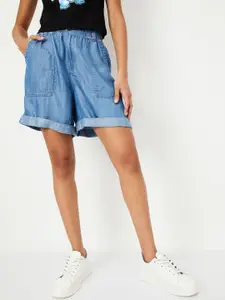 max Women Relaxed Fit Denim Shorts