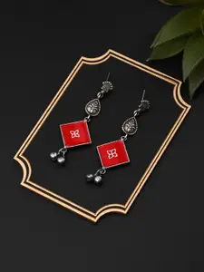 Anvik Silver-Plated Contemporary Drop Earrings