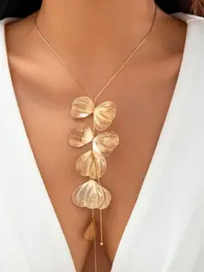 StyleCast Brass Gold-Plated Necklace