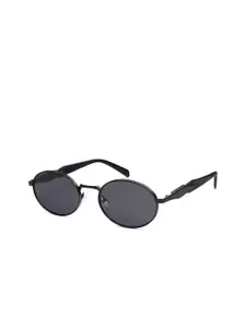 DressBerry Women Oval Sunglasses with UV Protected Lens Oval Prada Ful Blk