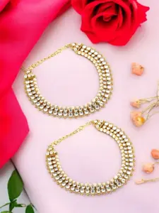 Bhana Fashion Gold-Plated Anklet