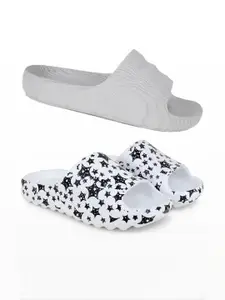 Pampy Angel Pack of 2 Men Printed Rubber Sliders