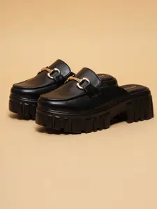 ERIDANI Avion Platform Heel Sandals with Buckles