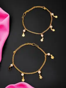 Bhana Fashion Gold-Plated Anklet