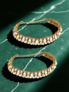 Bhana Fashion Gold-Plated Anklet