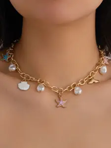 StyleCast Brass Brass-Plated Necklace