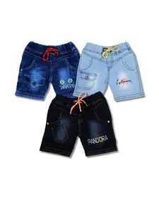 WORTON FASHION Boys Pack Of 3 Denim Shorts
