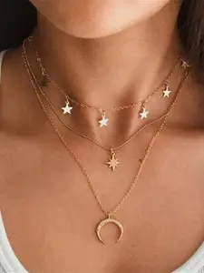 DressBerry Gold-Plated Alloy Necklace