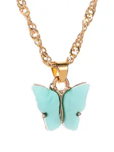 Vembley Gold-Plated Alloy Artificial Stones Necklace