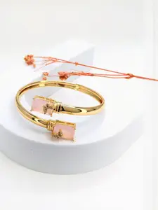 RKB Sales Women Pink & Gold-Plated Bracelet