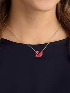 Vembley Gold-Plated Alloy Cubic Zirconia Necklace