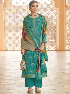 Stylee LIFESTYLE Embroidered Pure Silk Unstitched Dress Material