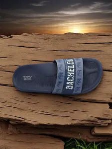 TRV Men Printed Sliders Flip Flops
