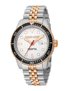Roberto Cavalli Men Dial & Stainless Steel Straps Analogue Watch RC5G084M1085