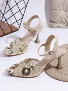 Try Me Women Embellished Party Stiletto Sandals