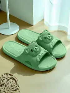 WOLVESDEN Women Self Design Flip Flops