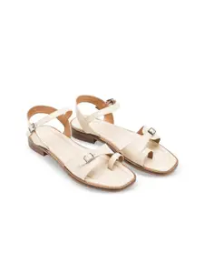 Lino Perros Women Open Toe Flats with Buckle