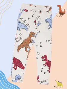 Pantaloons Junior Boys Animal printed Mid rise joggers