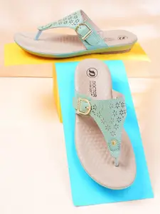 DOCTOR EXTRA SOFT Women Open Toe T-Strap Flats